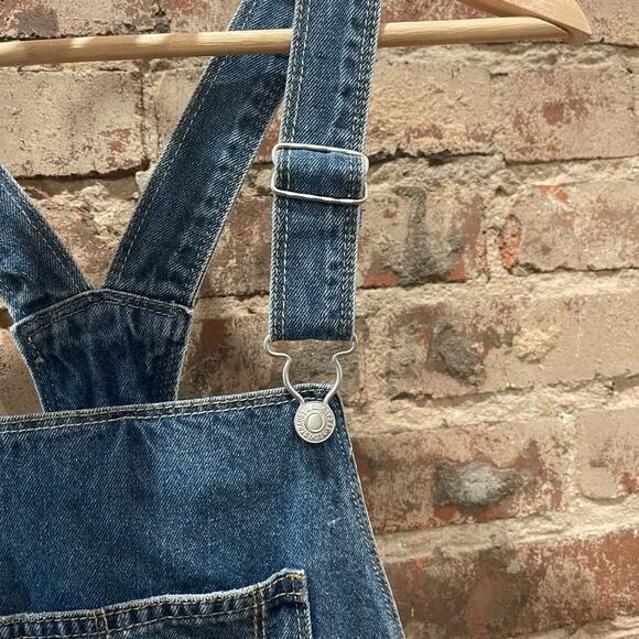 NWT Levi's Girls Shortalls Blue Denim Overall Size 14 Reg - Picture 5 of 12